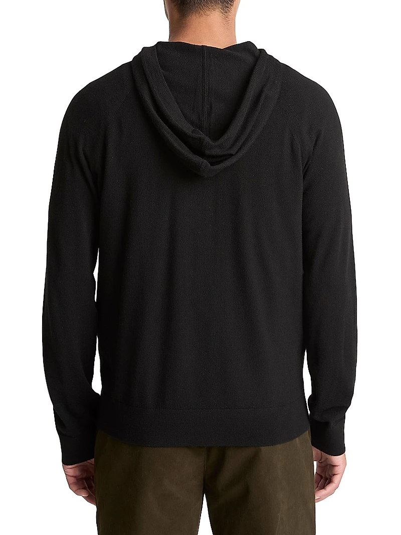 Wool-Cashmere Relaxed-Fit Hoodie