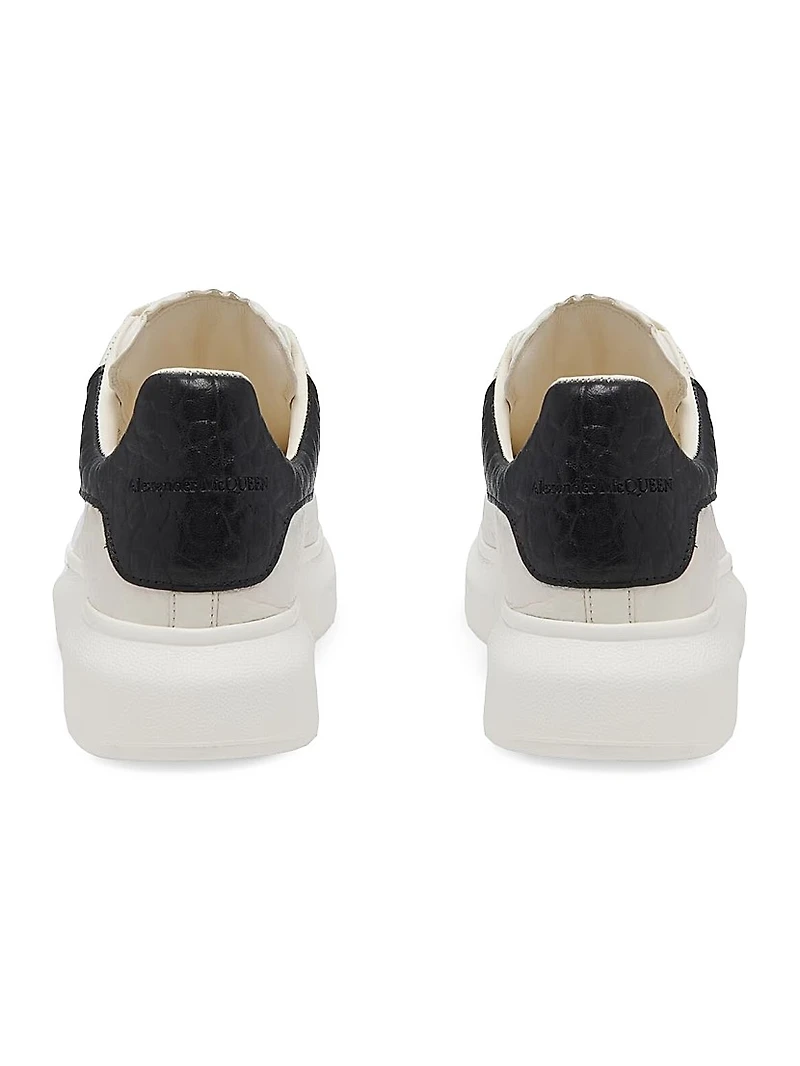 Grainy Leather Oversized Sneakers