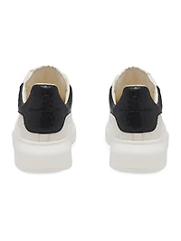 Grainy Leather Oversized Sneakers