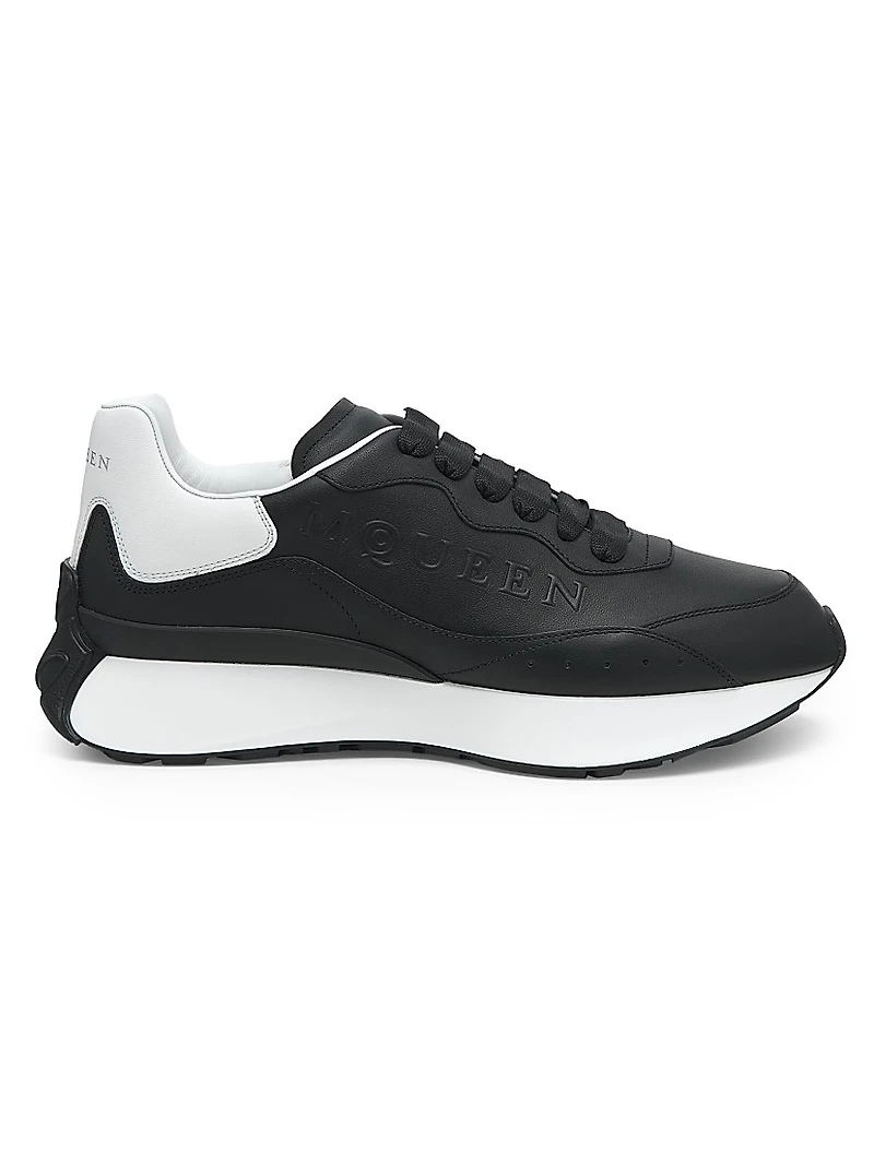 Sprint Runner Leather Low-Top Sneakers