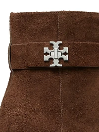 Turnlock 75MM Suede Ankle Boots