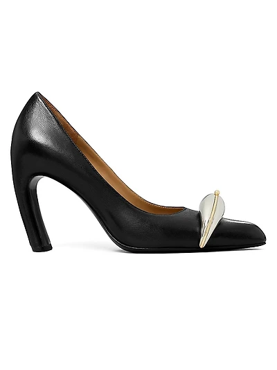 Pierced XL 90MM Leather Pumps