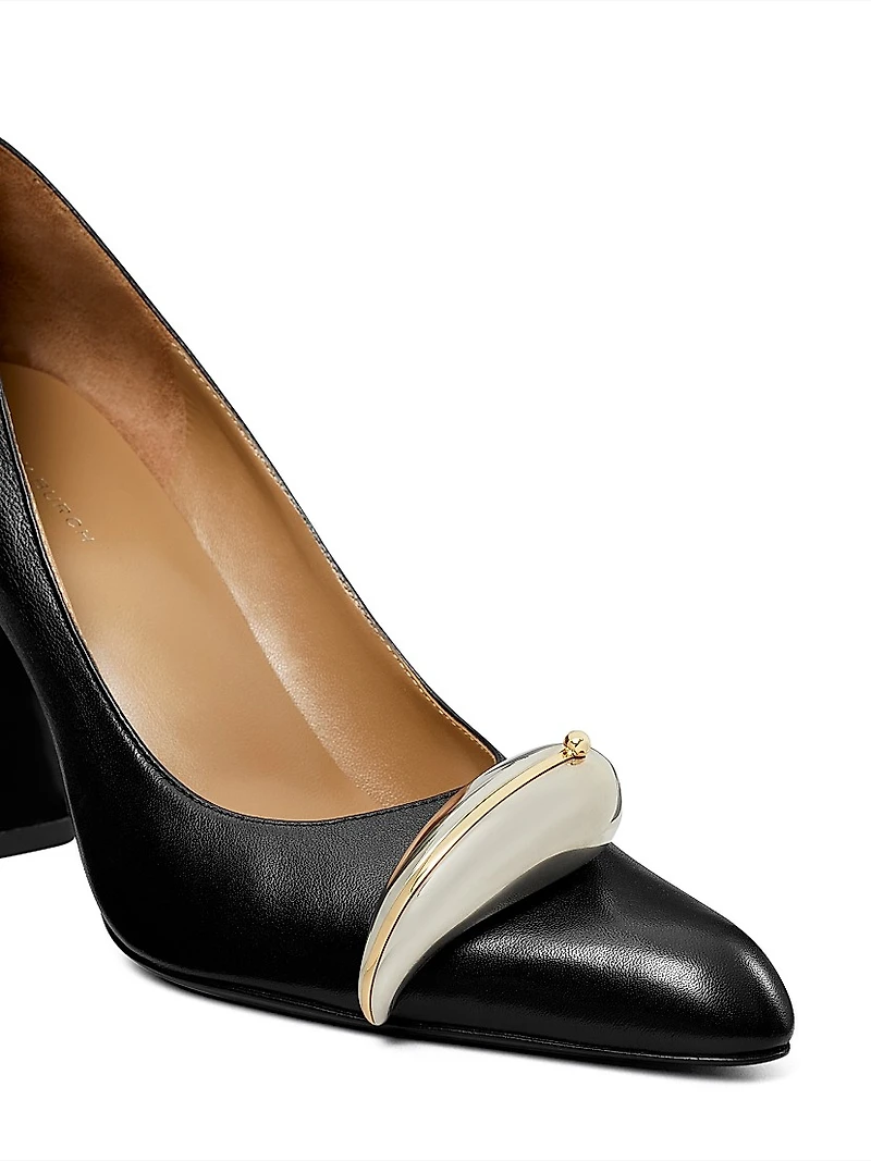 Pierced XL 90MM Leather Pumps