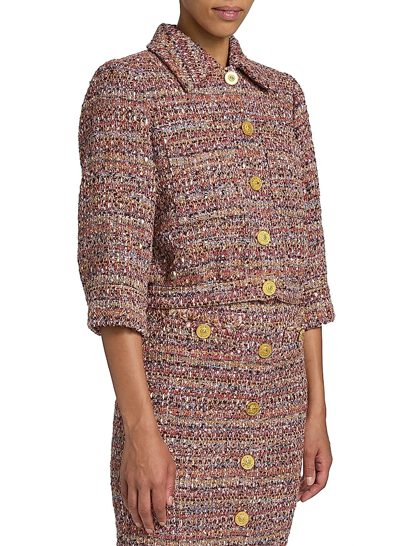 Jia Tweed Cropped Jacket
