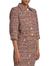 Jia Tweed Cropped Jacket
