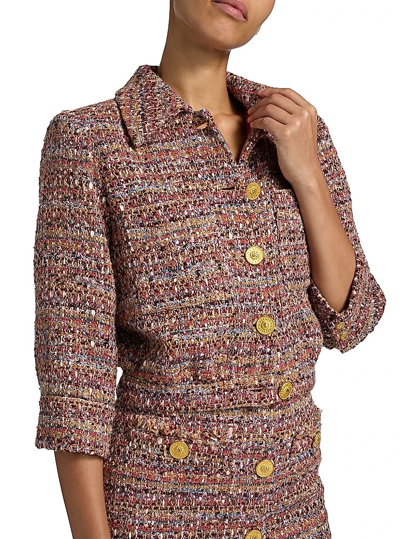Jia Tweed Cropped Jacket