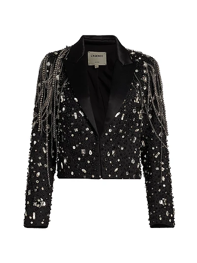 Soma Crystal Chain Blazer