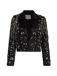 Soma Crystal Chain Blazer