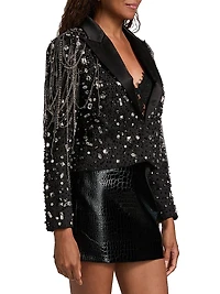 Soma Crystal Chain Blazer