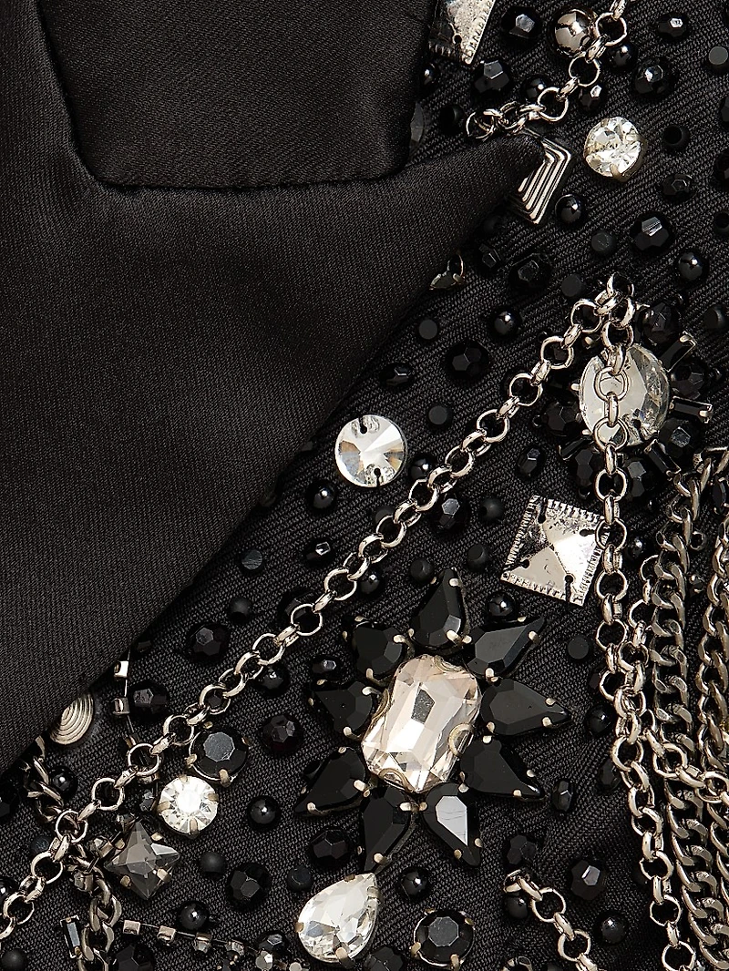 Soma Crystal Chain Blazer