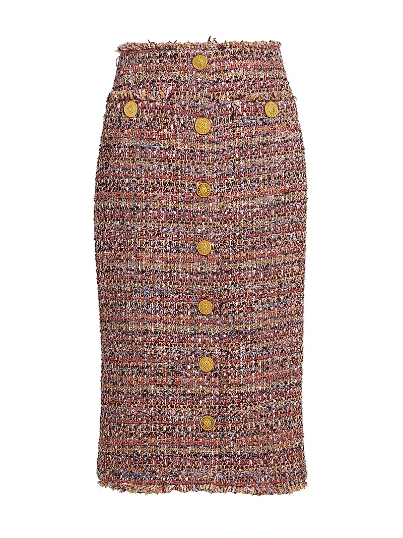 Tai Tweed Midi-Skirt