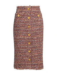 Tai Tweed Midi-Skirt