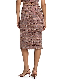 Tai Tweed Midi-Skirt