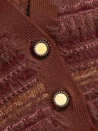 Ariadne Striped V-Neck Cardigan