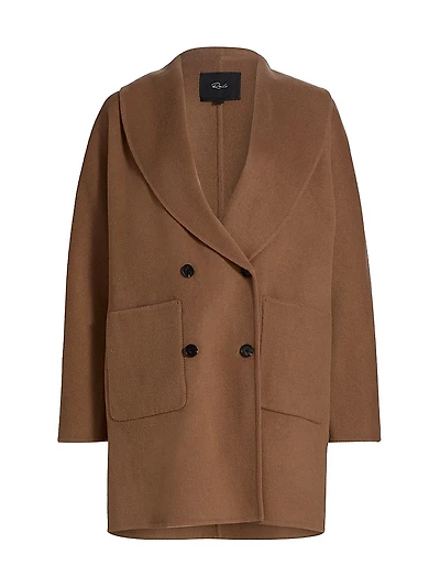 Nily Wool-Blend Double-Breasted Coat