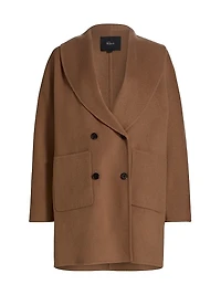 Nily Wool-Blend Double-Breasted Coat