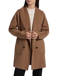 Nily Wool-Blend Double-Breasted Coat