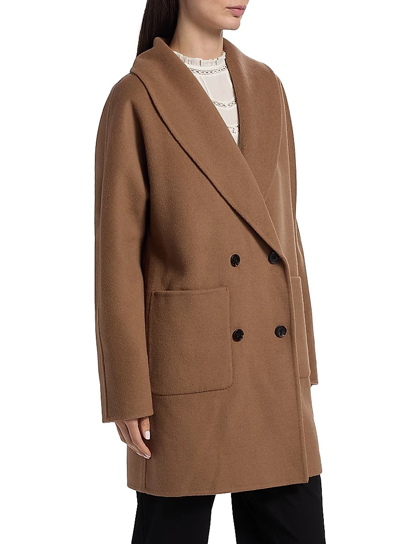 Nily Wool-Blend Double-Breasted Coat