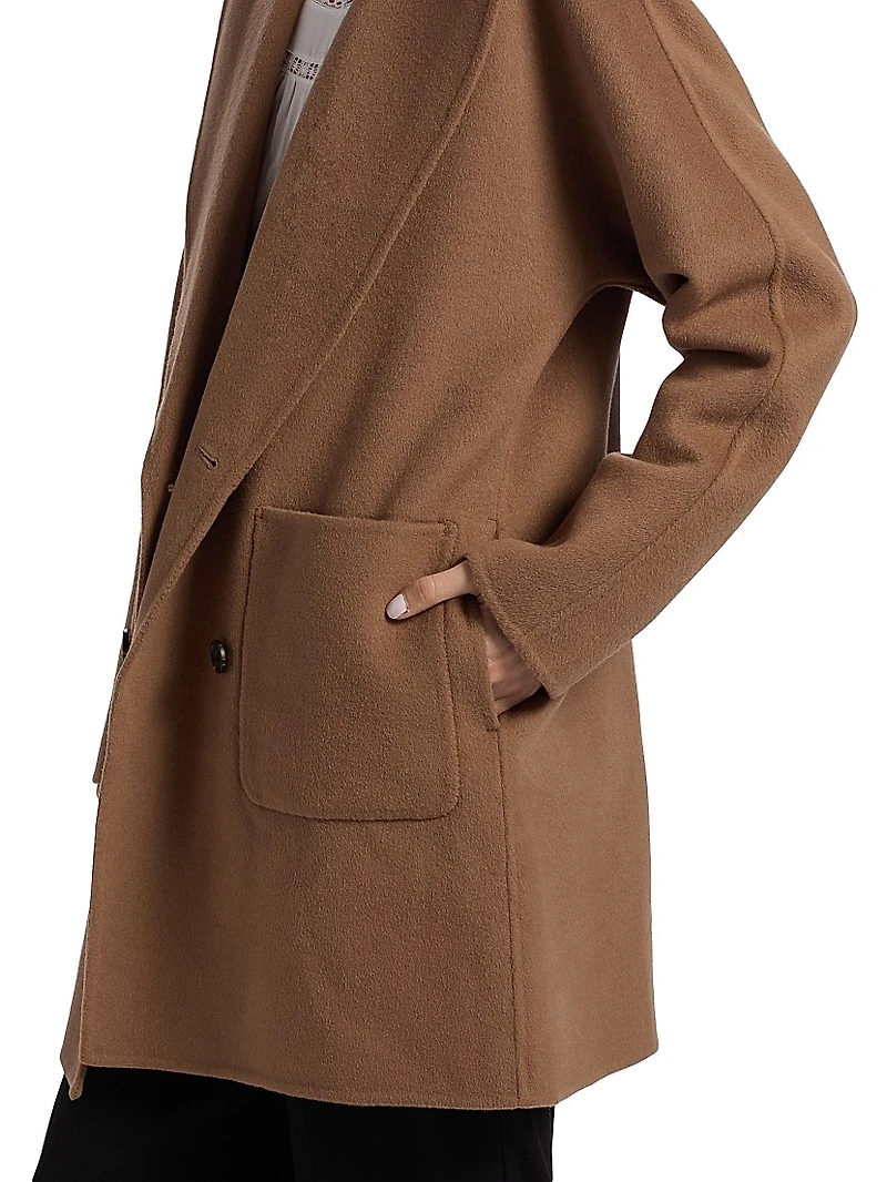 Nily Wool-Blend Double-Breasted Coat