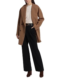 Nily Wool-Blend Double-Breasted Coat