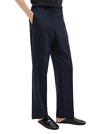 Ankle-Length Wide-Leg Pants