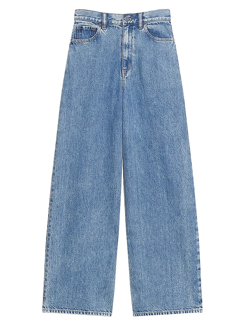 High-Rise Relaxed Wide Jeans