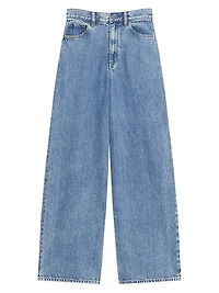 High-Rise Relaxed Wide Jeans