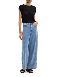 High-Rise Relaxed Wide Jeans