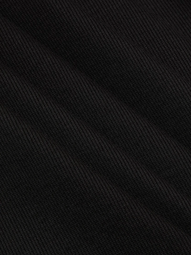 Effortless Stretch-Cotton Midi-Dress