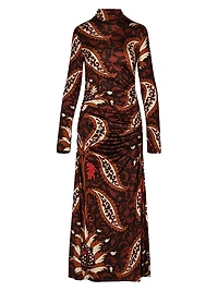 Candelaria Start Point Printed Jersey Maxi Dress