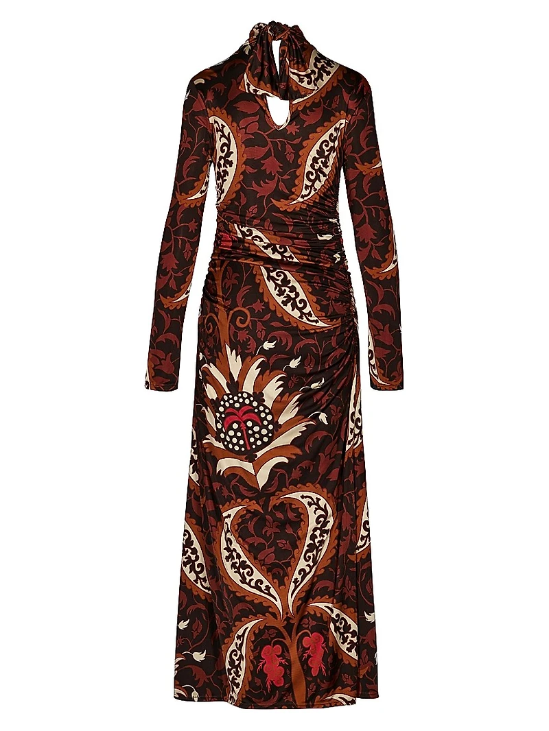 Candelaria Start Point Printed Jersey Maxi Dress
