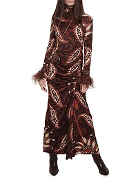 Candelaria Start Point Printed Jersey Maxi Dress