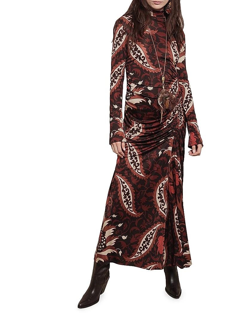 Candelaria Start Point Printed Jersey Maxi Dress