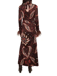 Candelaria Start Point Printed Jersey Maxi Dress