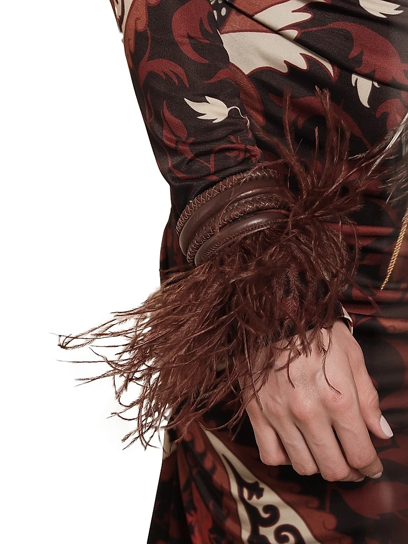 Candelaria Start Point Printed Jersey Maxi Dress