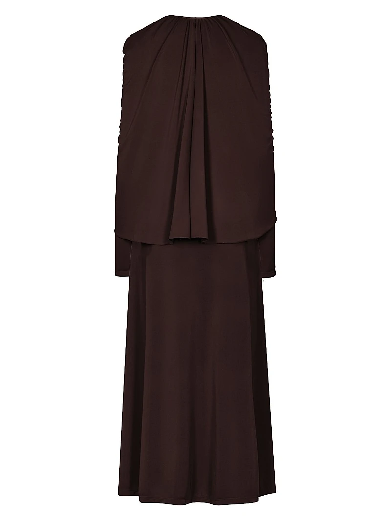 Candelaria Silent Solstice Ruched Maxi Dress