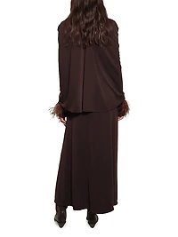 Candelaria Silent Solstice Ruched Maxi Dress