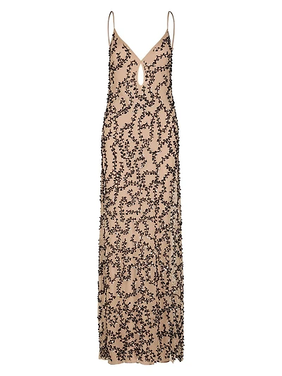 Candelaria Reinvention Mesh Sequined Maxi Dress