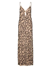 Candelaria Reinvention Mesh Sequined Maxi Dress