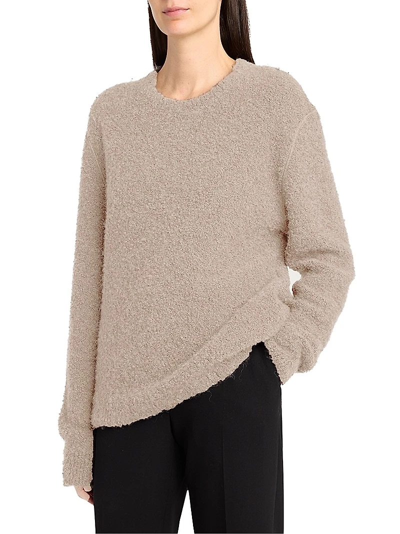 Leorina Cashmere-Alpaca Bouclé Sweater