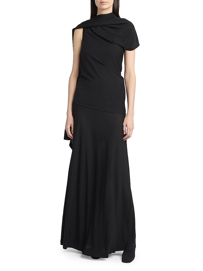 Mirla Drop-Waist Maxi Skirt