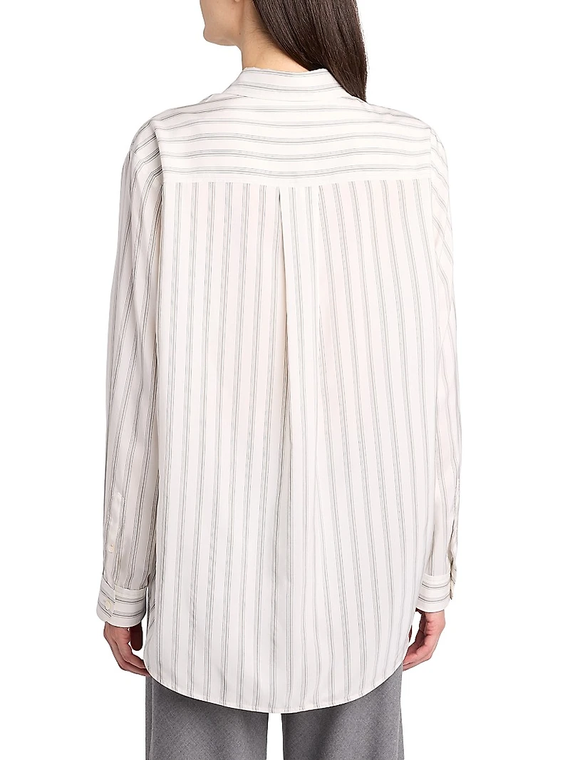 Eirlys Striped Silk Shirt