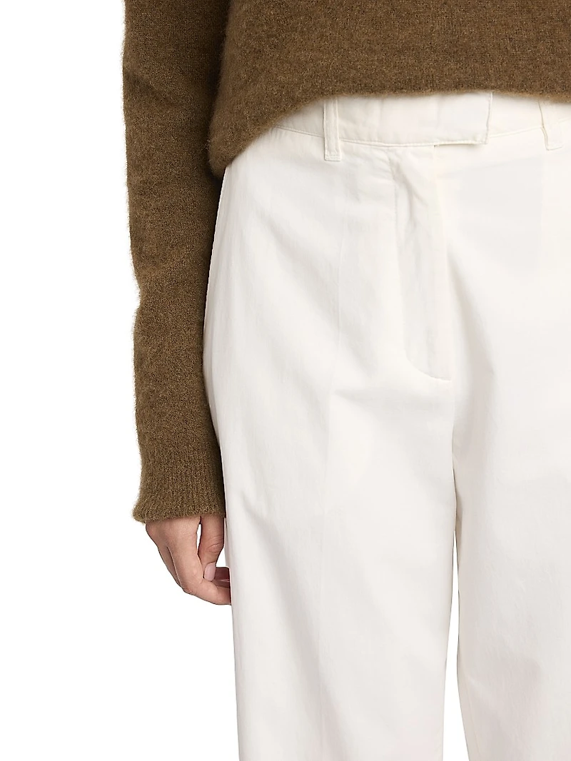Neriah Cotton-Cashmere Straight Pants