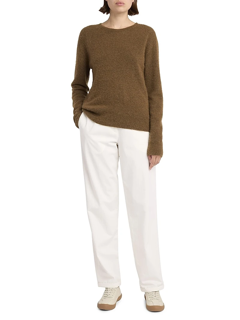Neriah Cotton-Cashmere Straight Pants