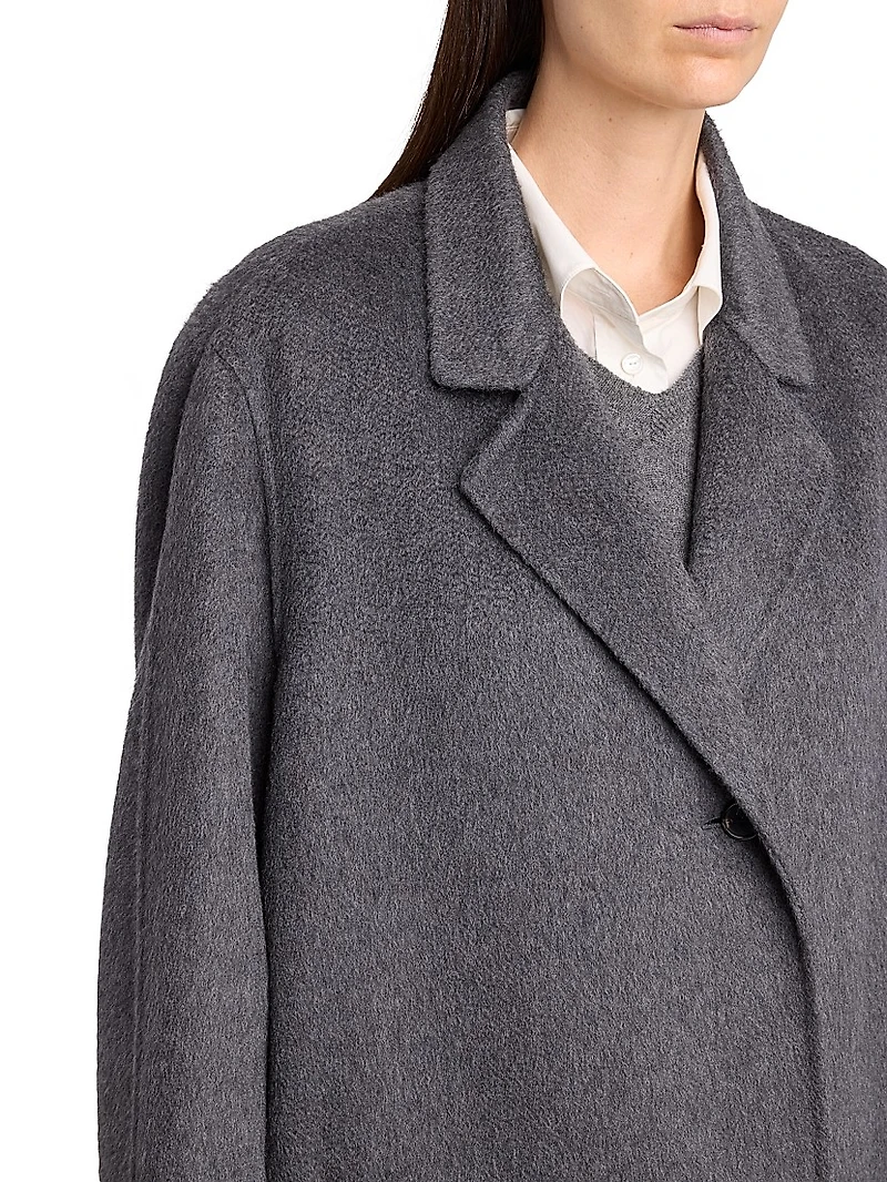 Hariet Virgin Wool-Cashmere Car Coat