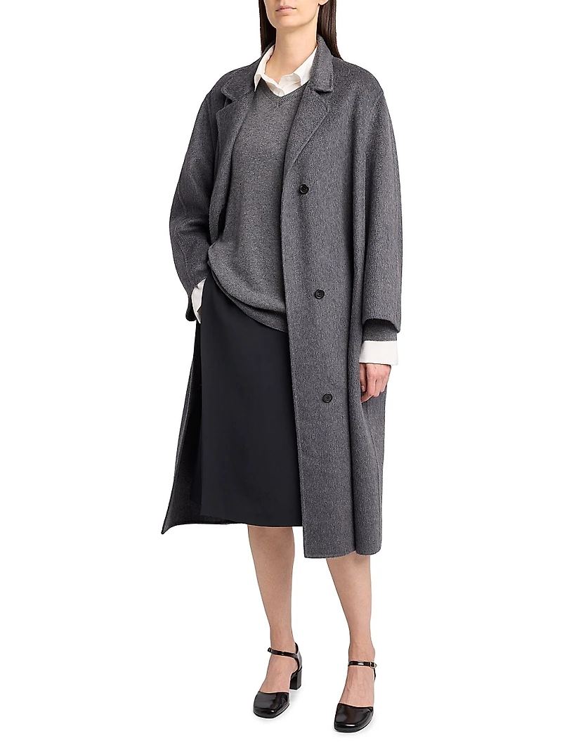 Hariet Virgin Wool-Cashmere Car Coat