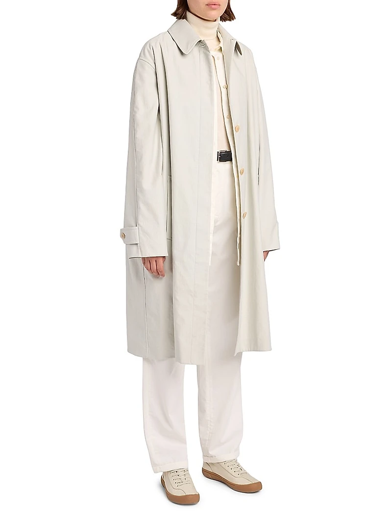 Pluma Cotton-Cashmere Overcoat