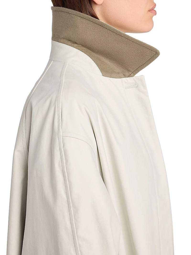 Pluma Cotton-Cashmere Overcoat