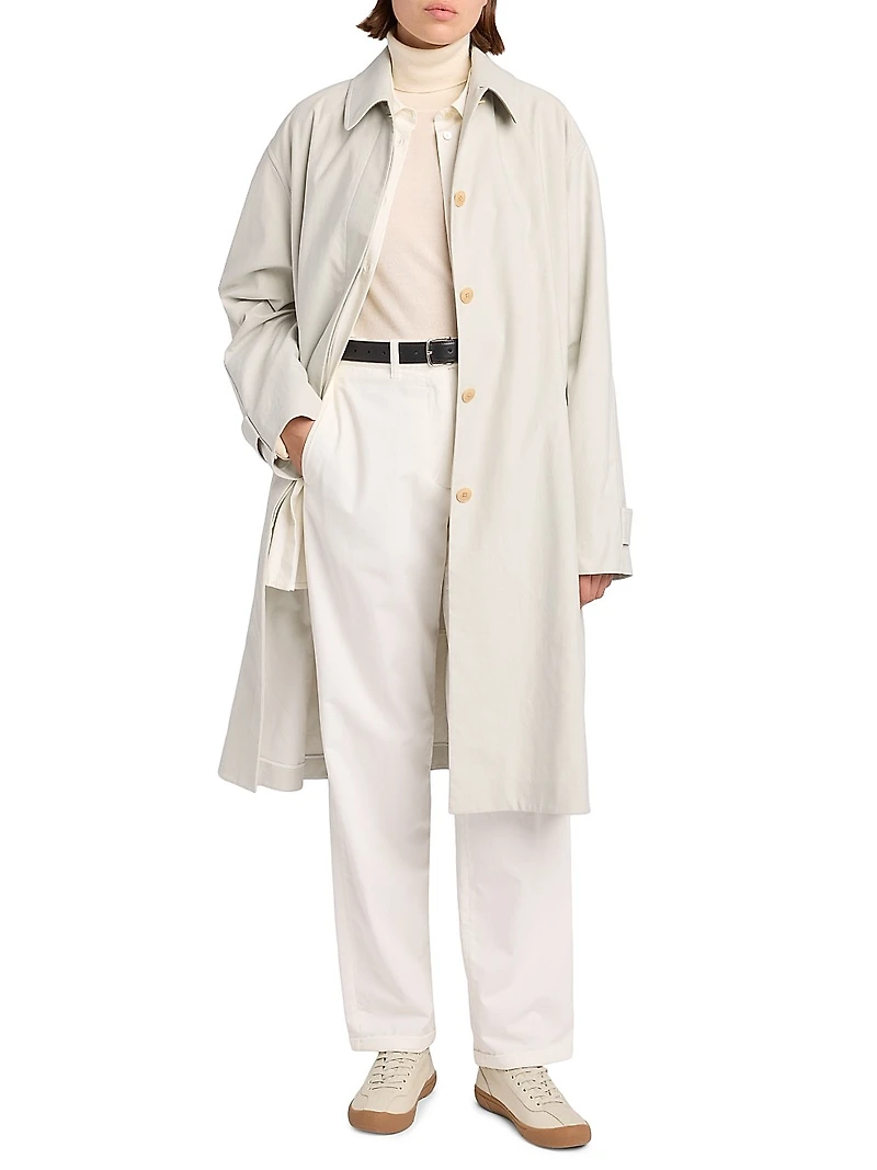 Pluma Cotton-Cashmere Overcoat