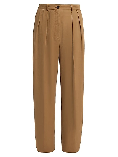 Igor Cotton-Cashmere Pleated Pants